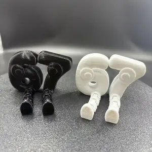 67 Digital Action Figures| 3D Printed Creative Fashion, Christmas Decoration, Fun Desktop Ornament, Exquisite Collectible, Suitable for Living Room, Bedroom, and Study, Perfect Holiday Gift, Plastic Material, Indoor Use