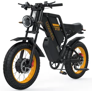 2000W All-Terrain Electric Bike for Adults, GT20 PRO E-Bike with 145-Mile Range, 48V 40Ah Removable Battery, 7-Speed Fat Tire Bike for Off-Road & City Commuting