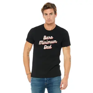 Bare Minimum Dad Tee Shirt - Men's Top with Short Sleeves and Classic Design - Menswear