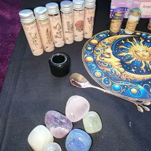 Black Cat’s Magick Complete Ritual Altar Kit  | Herbs, Crystals, Candles & Incense