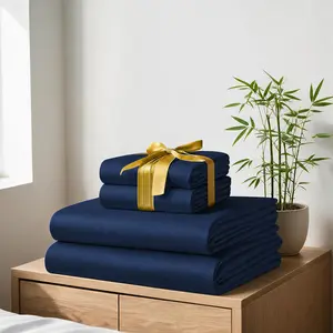 WVG 4-Piece Cooling Microfiber Bed Sheet Set - Hotel-Quality, Moisture-Wicking, Soft Bedding with Deep Pockets, Wrinkle-Free