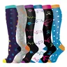 Women's Calf High Athletic Socks Set (6-Pair) - High Compression, Lightweight, Breathable, Anti-Odor Workout Socks for Fitness Training & Outdoor Sports