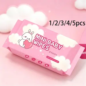 Disposable Wet Wipes, Travel Hand and Mouth Cleaning Wipes, Mini Portable Wipes for Outdoor Body Care, Daily Hygiene, Suitable for Camping