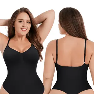 Feelingirl Seamless Thong Bodysuit Jumpsuit for Women - Breathable & Comfortable Slimming Fit, Body-Hugging Shapewear for Summer Days - Perfect for Any Occasion, Soft & Stylish!