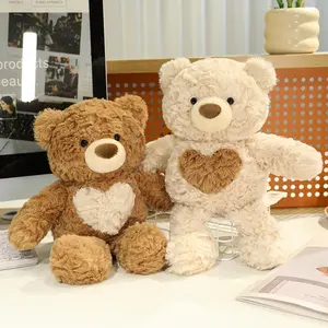 Cute Bear Design Plush Toy, 1 Count Lovely Teddybear Bear Plush Doll, Stuffed Animals Dolls for Birthday Gifts, Home Decorations