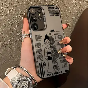Cool mechanical M-Mighty Atom boy Phone Case Suitable for Samsung Galaxy S26 S25 S24 A37 A57 A17 A07 A56 A26 A36 A55 A35 A06 A16 A05 A14 A24 A34 A54 A15 A05s A04e A25 S23 S22 S21 S20 FE Ultra Plus Edge 4G 5G Anti Fall Protective Matte Back Cover