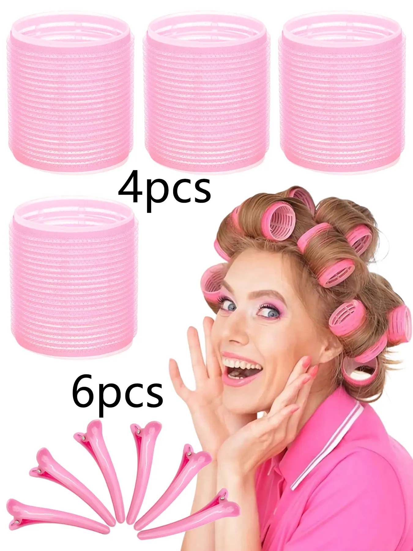 10pcs Curling Tools, Curler Set, Large/Medium/Small Curlers with Clips, Self Gripping Curler, Suitable for Long/Medium/Short Hair, Diy Curler 2.36/1.92/1.53 inches, New Year's Gift, Thanksgiving Gift, Family Essential Curler, Curling Hair Rollers