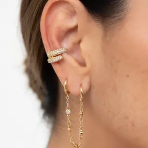 Crystal Knot Ear Cuff Ear Accessories Ear Jewelry