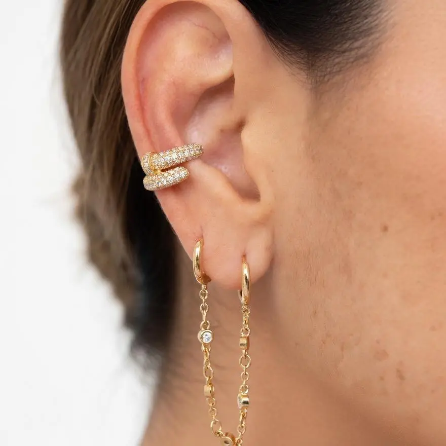 Crystal Knot Ear Cuff Ear Accessories Ear Jewelry