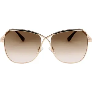 EyeconicFinds Womens Cute Sunglasses Oversized Butterfly X Shape Design Cateye Lady Sunglasses B2738