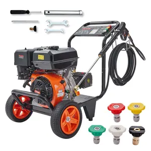 【Summervibes】VEVOR Gas Pressure Washer,  Max 4400 PSI 4.0 GPM, Gas Powered Pressure Washer with Copper Pump, Spray Gun and Extension Wand, 5 Quick Connect Nozzles, for Cleaning Cars, Homes, Driveways, Patios