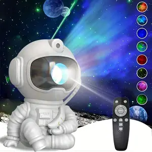 Astronaut Design Projector Night Light, USB Powered Adjustable Projector Light, Novelty Lighting for Home Bedroom Living Room Decor, Audio, Adjustable Atmosphere Light