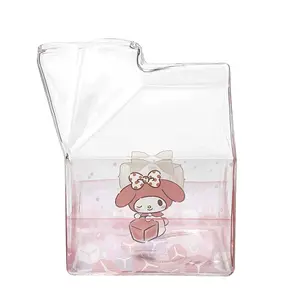 My Melody Kawaii Glass Milk Carton Cup