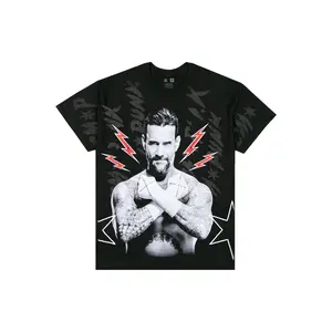 WWE CM PUNK TEE BLACK