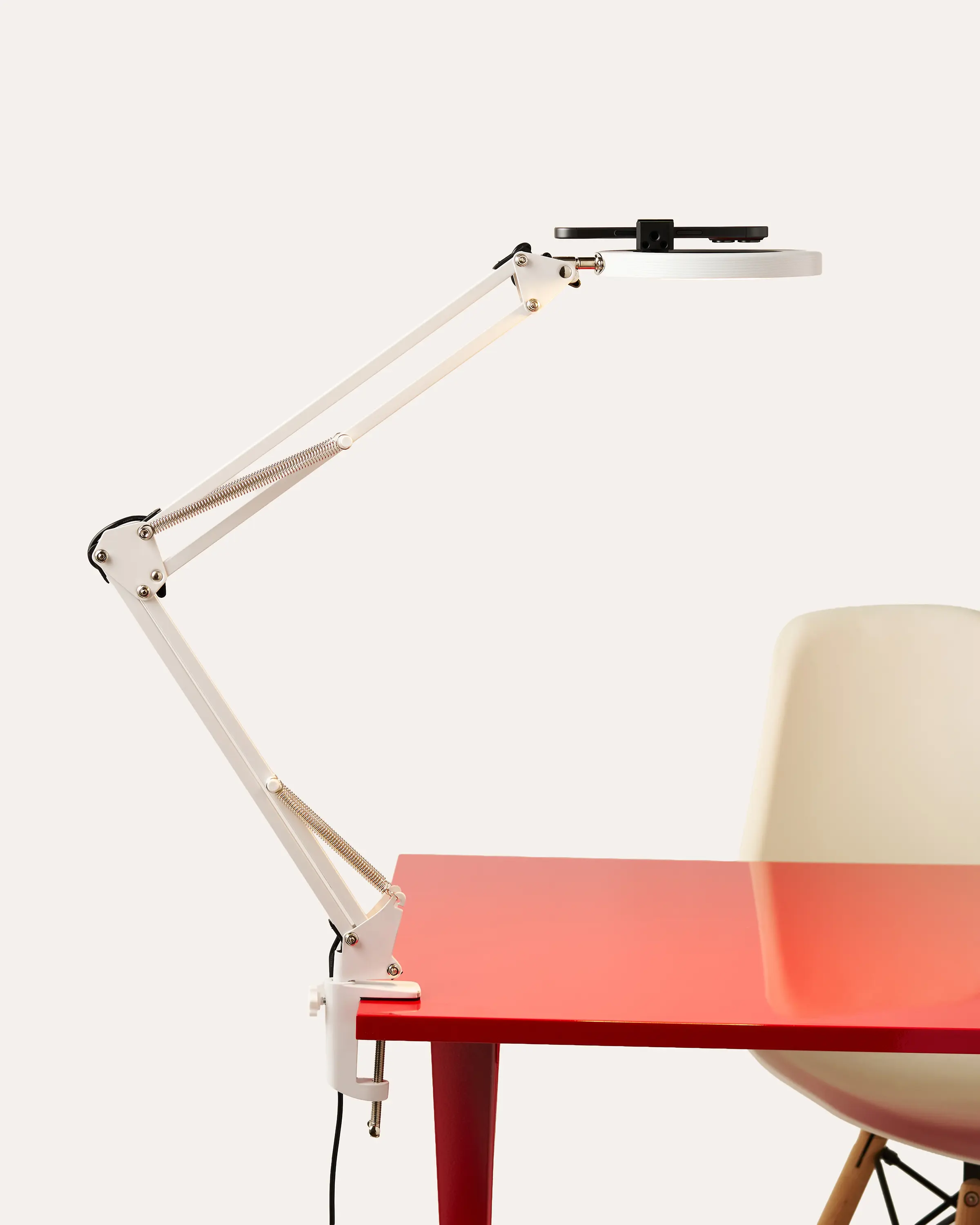 CANVAS Lamp with Desk Clamp - Eye-Catching Ring Light and Phone Holder for Content Creators, Artists, Entrepreneurs, and Small Business Owners