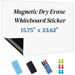 Whiteboard Contact Paper Adhesive 15.75" x 23.62", Dry Erase White Board for Wall, White Board Sticker Easy to Write and Clean  Board for Classroom Office