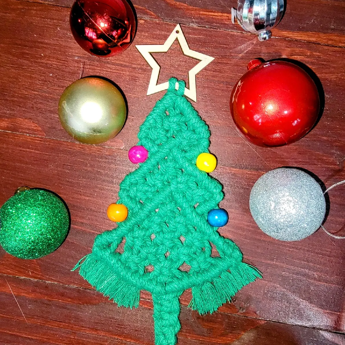 Handmade Macrame Christmas Tree Ornament