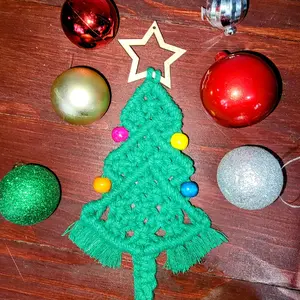 Handmade Macrame Christmas Tree Ornament