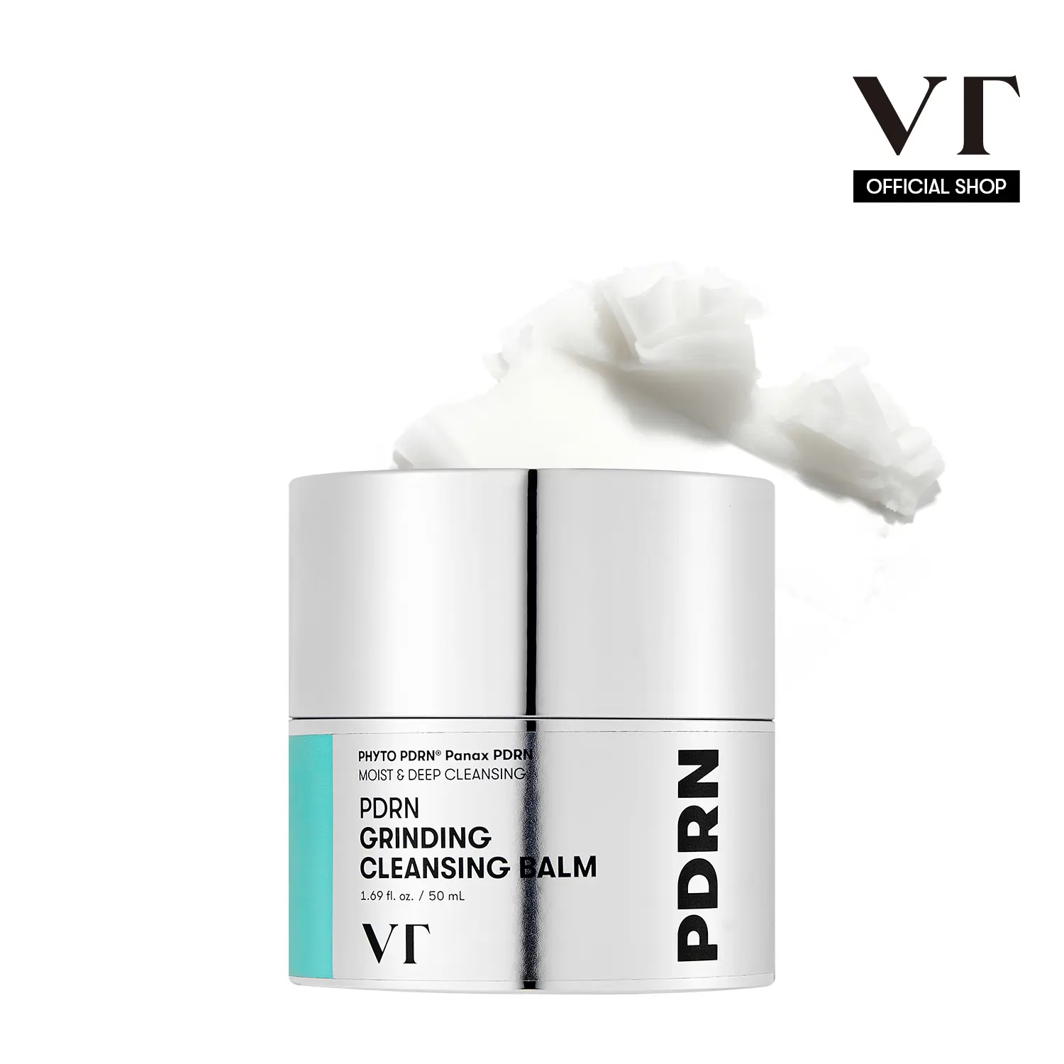 [VT COSMETICS] PDRN Grinding Cleansing Balm 50ml with Vegan PDRN, Botanical Oils & Hydrating Care | Makeup Remover, Oil Cleansing Balm, Radiant Skin, Moisture & Smooth Skin Care | Face, Daily Cleansing & Waterproof Makeup | Korean Skincare