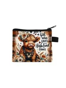 cow pattern all over print coin purse cow pattern all over print coin purse