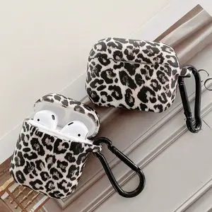 Thickened Leopard Print Silicone Soft Case for Earphones, Headphones, Scratch-Resistant & Durable Protection, Fits All AirPods Models, 1st, 2nd, 3rd, 4th, Pro, Pro 2