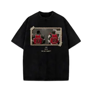 Chicago The Last Dance Vintage MJ & Pip T-Shirt Crewneck Cotton