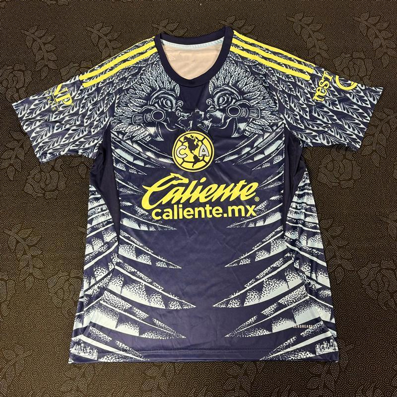 2025-26 Club America Away Kit Fan Version Short Sleeve Breathable Quick Dry Soccer Jersey LIGA MX usa jersey