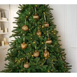 BFF Collection Set of 9 Oversized Glass Ornaments with Gift Box