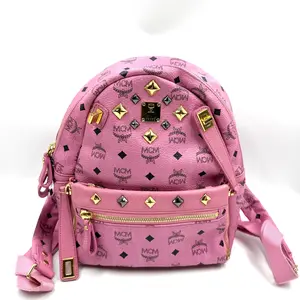 Pre-owned MCM AS SHOWN Clutches & Wristlets HZ 2646 StarkVisetos Printed Studded Backpack26.03.23