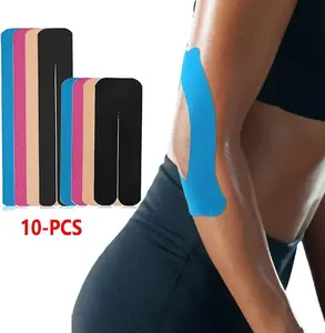 Kinesiology Tape - Waterproof Athletic Tape for Knee Ankle & Shoulder Pain- Elastic Support for Running,Gym,Sports(Beige-5cm-10PCS)