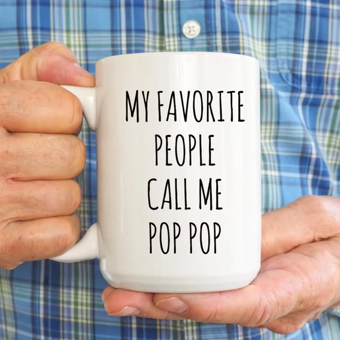 Worlds Best Pop Pop Coffee Mug, Fathers Day Gifts, Funny Granpda Gifts, Pop Pop Present, Mug For Grandfather, 11oz And 15oz Ceramic Tea Cup