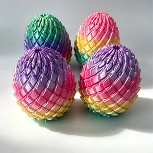 3D Printed Decompression Dragon Egg - Fidget Dragon Egg for Hand Flexibility Training, Perfect for Kids and Adults Anti Stress Kit Relaxation Stick