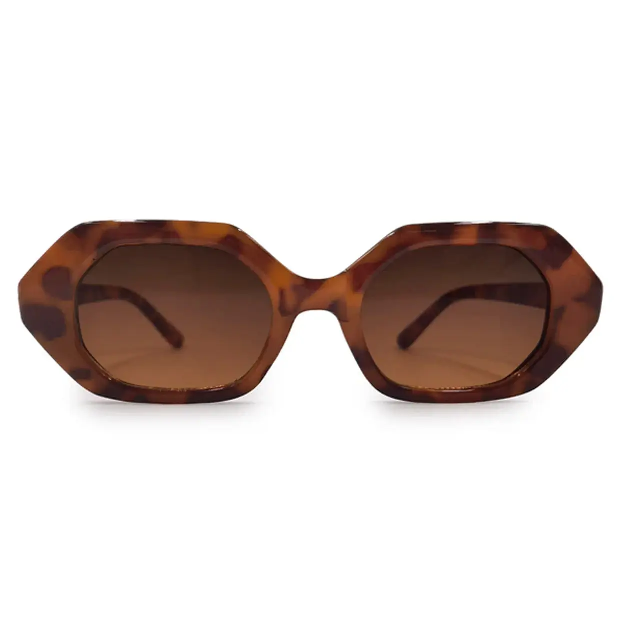 Tortoiseshell Geometric Sunglasses - Unisex Fashionable Frames, High Quality UV 400 Protection Sunglasses, Tortoiseshell Sunglasses, High Quality Sunglasses