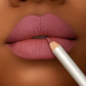 Opera Mauve Lip Liner - Vegan Ultra-Creamy Pigmented Waterproof Lip Liner with Sharpener for Comfort Application and Long Lasting Wear