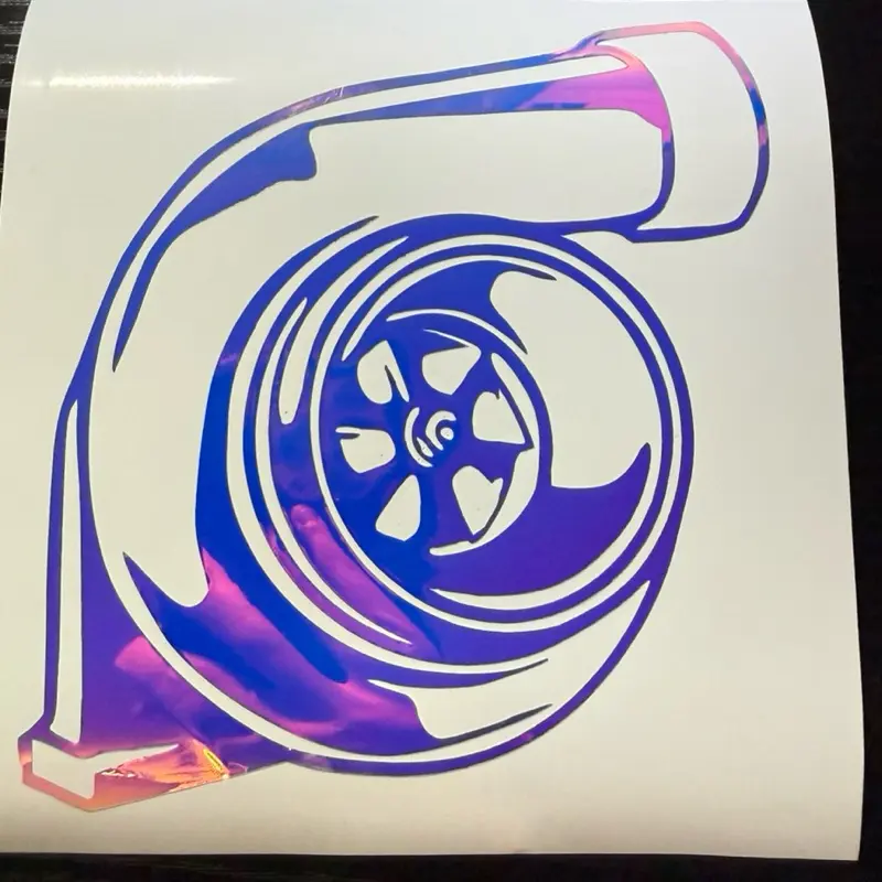 Turbo vinyl decal car window choose color