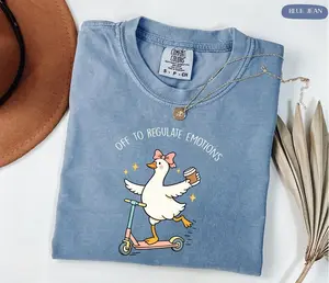 Comfort Colors Off To Regulate Emotions T-Shirt, Silly Goose Shirt, Mental Health Shirt, Teacher Shirt, Therapist Shirt, Counselor Gift