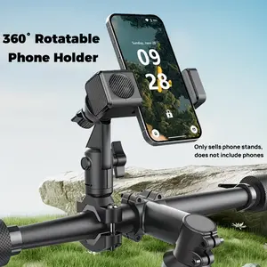 Adjustable Bike Phone Holder, Motorcycle Phone Mount, 360° Rotating Cycling Video Recorder, Essential Bicycle Accessory, Flexible Design, Adjustable Cellphone Holder