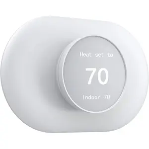 Wall Plate Cover Compatible With Google Nest Thermostat 2020, Trim Kit Easy to Install (White)
