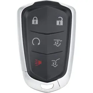 6 Button Replacement Key Fob Cover Shell fit for Cadillac Escalade ESV CT6 Keyless Entry Remote Key Fob Case
