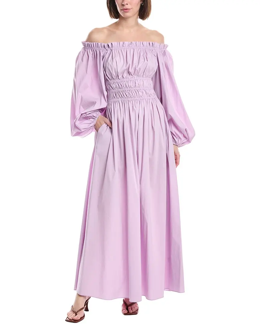 Caroline Constas Raquela Off Shoulder Ruffle Maxi Dress