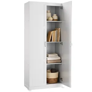 Office Storage Cabinet, Large Capacity Organizer, Wooden Bedroom Storage Unit for CD, Blankets and Books, Suitable for Living Rooms, Office and Study Rooms