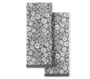 MARTHA STEWART Ditsy Floral Kitchen Towel 2 Pack Set