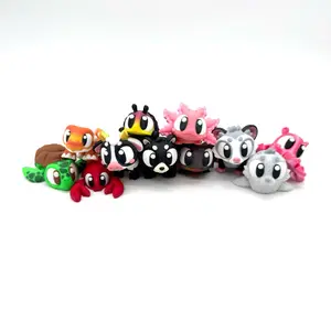 Kritterkins  - Assorted Colorful Animal Figures with Unique Designs and Bright Colors