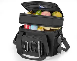 Outdoor Lunch Bag, 18L-26L Leakproof Lunchbox with Adjustable Shoulder Strap for Work Office Picnic Beach - TikTokShopBacktoSchool