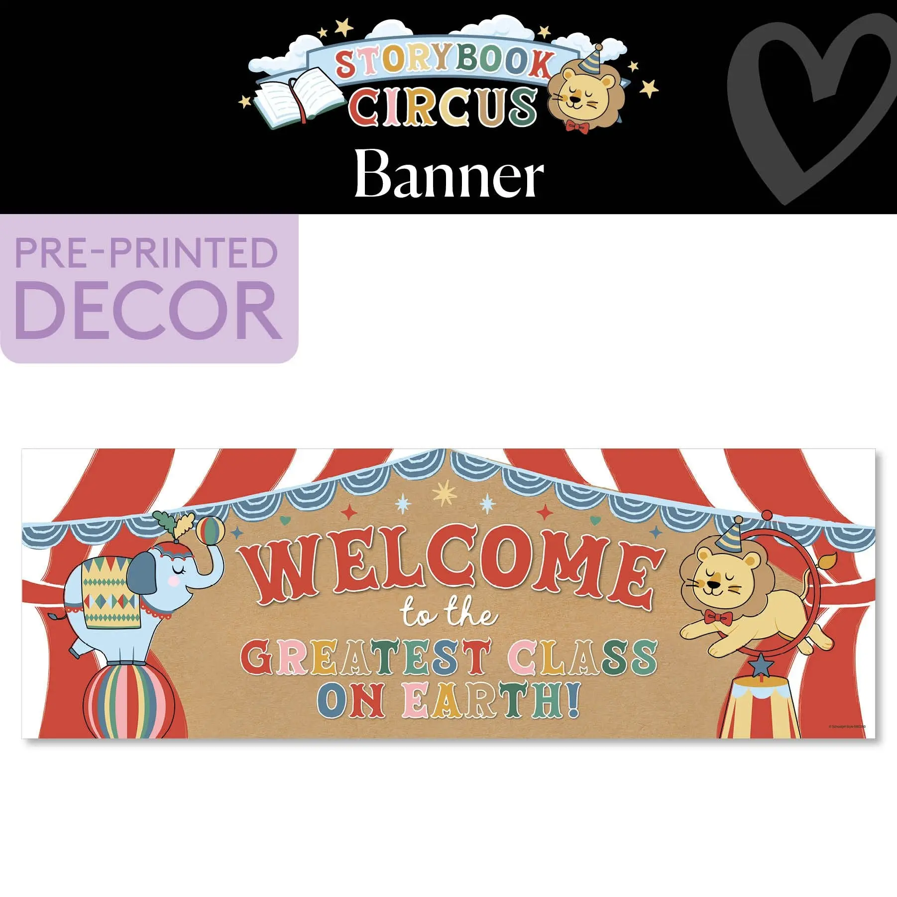 Vintage Kraft Paper Banner | Storybook Circus