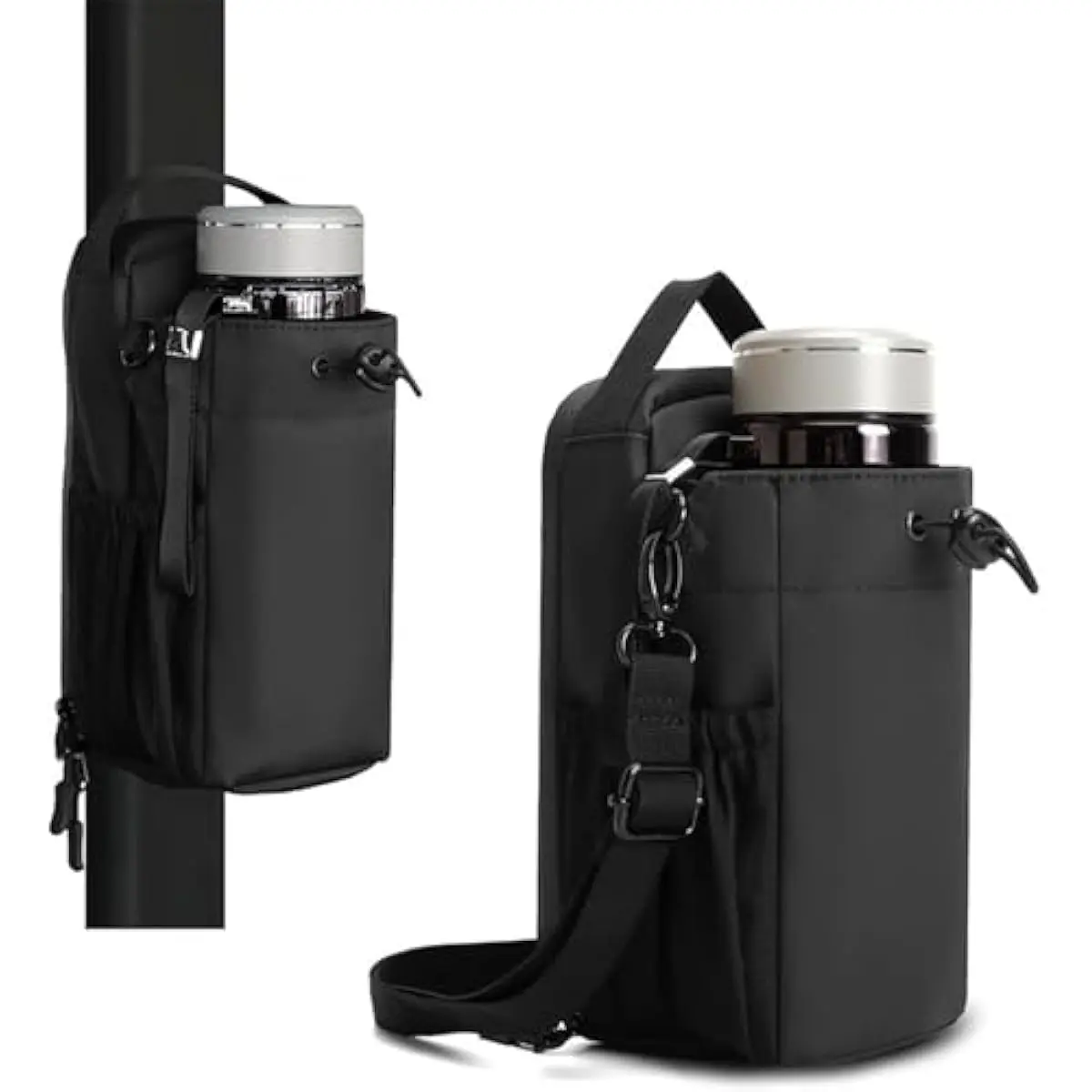 2026's Upgraded Magnetic Gym Bag for Men and Women,Water Bottle PouchGym Magnetic BagMagnetic Crossbody Gym Bag for Gym Travel Work and SportsGym Gifts,Black Black