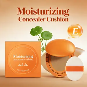Moisturizing Concealer Cushion Centella Asiatica & Vitamin E Waterproof Sweatproof Long-Lasting Lightweight Foundation Cushion