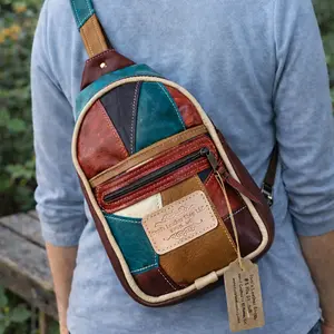 Sling Bag/Crossbody Patchwork Leather