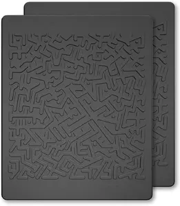 B BRAZIFY Car Dashboard Non Slip Mat,  Anti Slip Pad, Anti Slide Sticky Dash Pad, Multifunctional Fixate Gripping Gel Pad for Radar Detector, Cell Phone, Keys, Glass, GPS, Coins 6.3x5.1 inch (2 Pack) Dashboard Mat