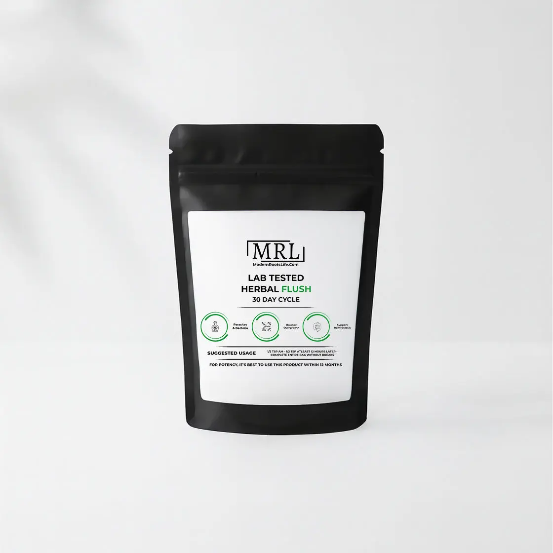 Herbal Flush For Adults - Quarterly Detox for Parasites, Metals, and Toxins